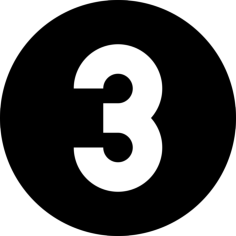 Circle Number 3 Stencil Svg Vector, Free Vectors File